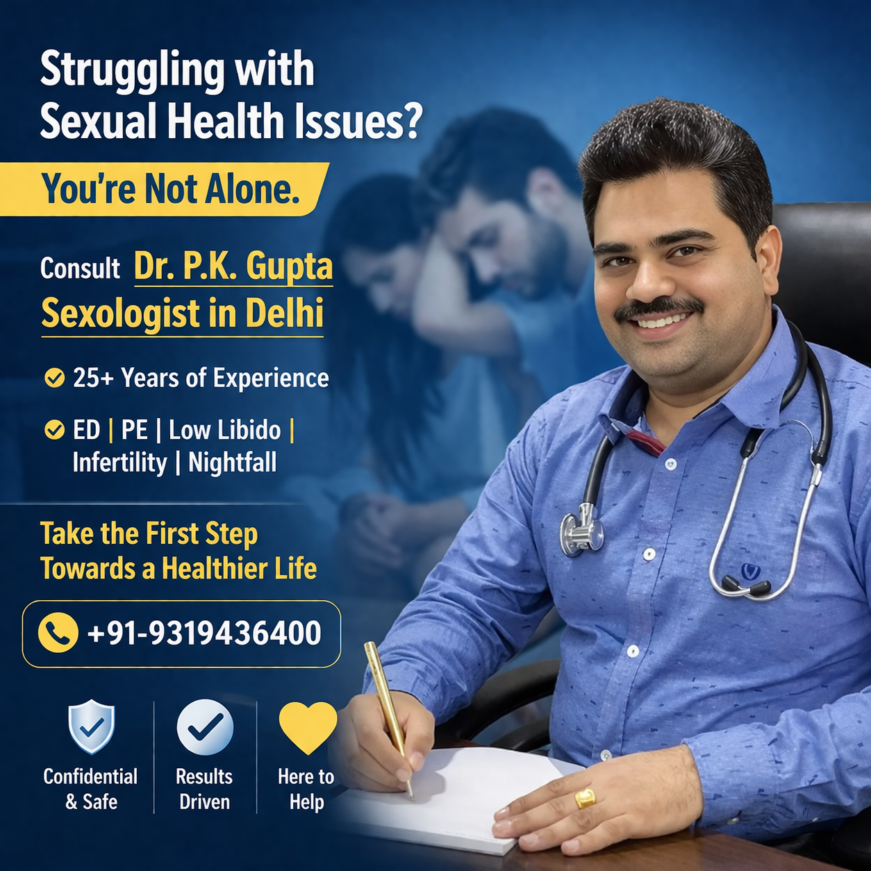 Best Sexologist doctor in Delhi | Dr. PK Gupta’s Clinic